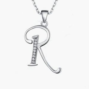 Monogram R pendant, 925 silver, new